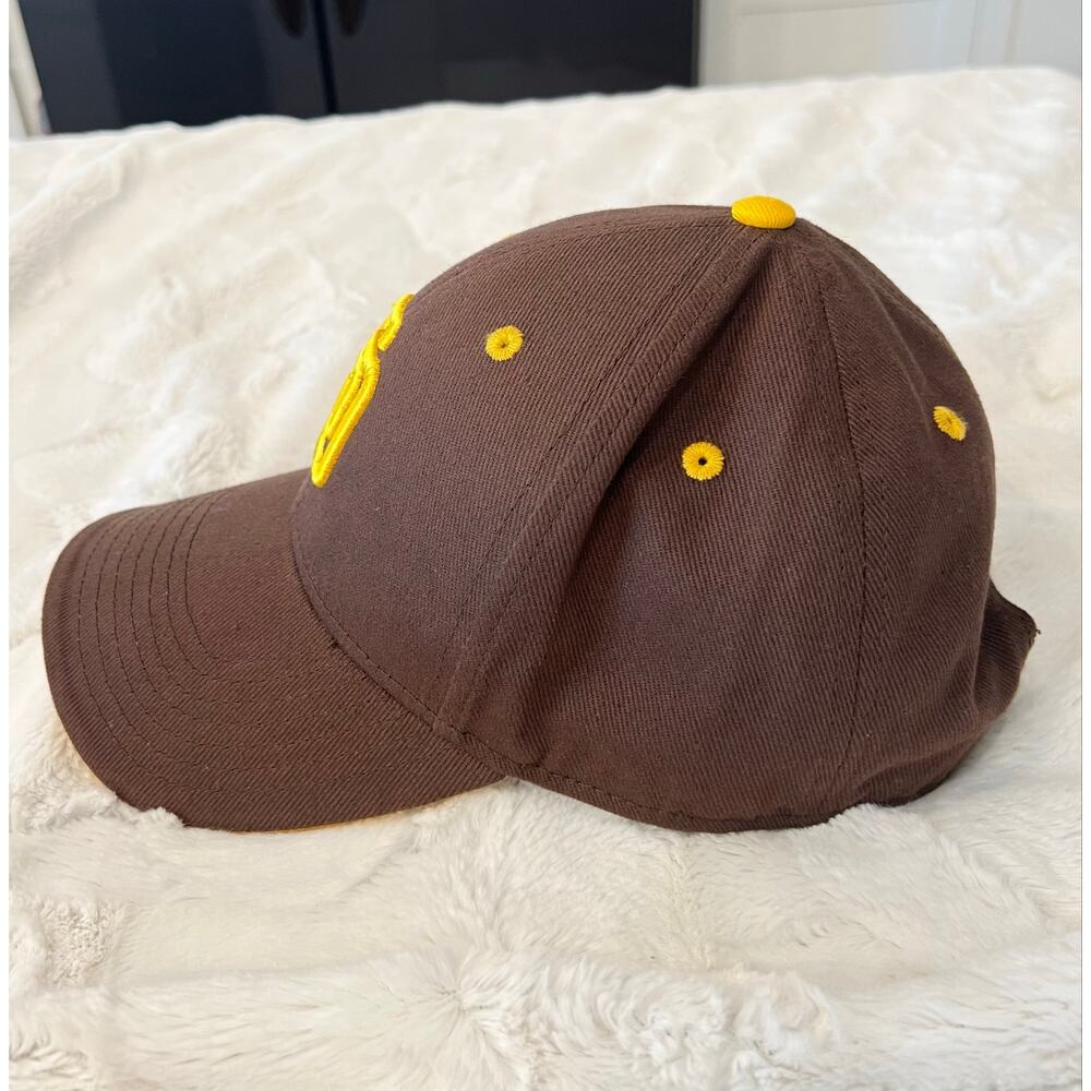 New SD San Diego PADRES Kids Youth Baseball Hat Cap OS Brown Fan Favorite MLB - Picture 3 of 7